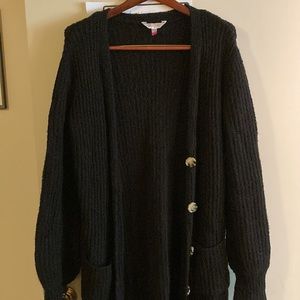 No Boundaries Knit Cardigan Black Size L Soft